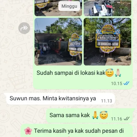 Pengiriman Papan Bunga Duka Tambora