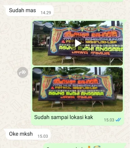 Pengiriman Papan Bunga Tambora