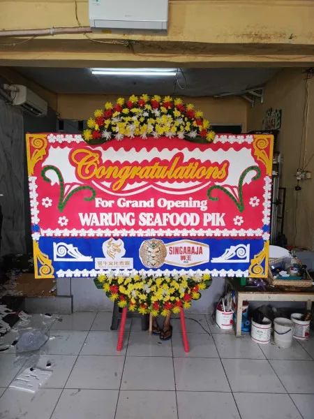 Papan Bunga Ucapan Selamat Tambora